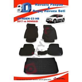 Citroen C3 HB 2017 ve Sonrası Paspas ve Bagaj Havuzu