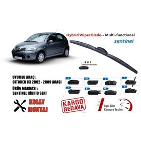 Citroen C3 Hybrid 2002-2009 Silecek Takımı