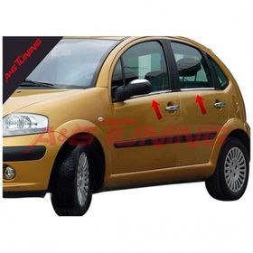 Citroen C3 Tk 2002-2009 Paslanmaz Çelik 4 Parça Krom Cam Çıtası