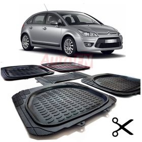 Citroen C4 2004-2010 Seti 3D Havuzlu Paspas