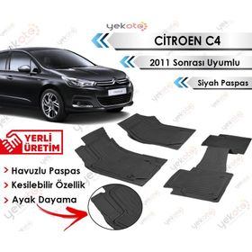 Citroen C4 2011 Sonrası Siyah Havuzlu Paspas