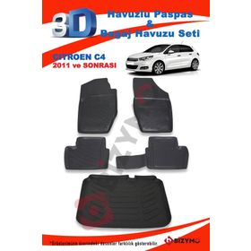 Citroen C4 2011 ve Sonrası Paspas ve Bagaj Havuzu
