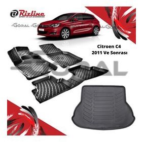 Citroen C4 2011 ve Sonrası Paspas ve Bagaj Havuzu