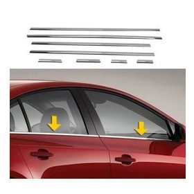 Citroen C4 HB P.Çelik 2004-2010 8 Parça Krom Cam Çıtası