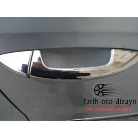 Citroen C4 İçin 2005 2010 4 Kapı Krom Kapı Kolu