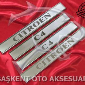 Citroen C4 Lazer Kumlama 2010 Üzeri 4 Parça Krom Kapı Eşiği