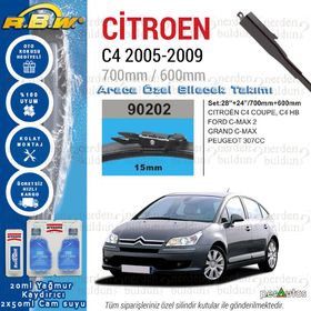 Citroen C4 RBW 2005-2009 Muz Silecek Takımı
