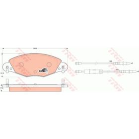 Citroen C5 2001/2005 148,7x61x17 Ön Fren Balatası