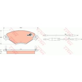 Citroen C5 2001/2005 148,7x61x17 Ön Fren Balatası