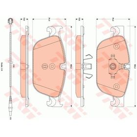 Citroen C5 2008/2016 156.4x72x19/155,2x66,7x20 Ön Fren Balatası