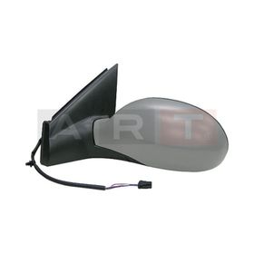 Citroen C5 Elektrikli Isıtmalı Astarlı Mavi Cam Asferik Sol 2001-2008 Ayna