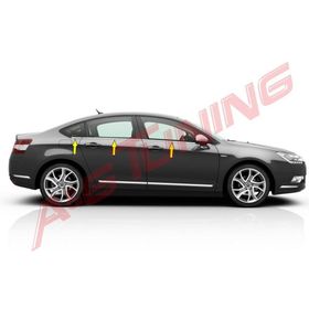Citroen C5 Tk 2008 Üzeri Paslanmaz Çelik 6 Parça Krom Cam Çıtası