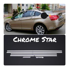 Citroen C5 Tk 2008 Üzeri Paslanmaz Çelik 6 Parça Krom Cam Çıtası