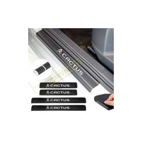 Citroen Cactus 4 Adet Karbon Kapı Eşiği Sticker