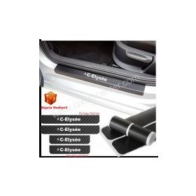 Citroen Elysee 4 Adet Karbon Kapı Eşiği Sticker