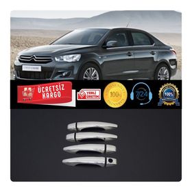Citroen Elysee Tk 2012 Üzeri Paslanmaz Çelik Krom Kapı Kolu