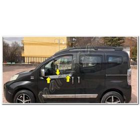 Citroen Nemo 2008 Sonrası 2 Parça Paslanmaz Çelik Cam Çıtası
