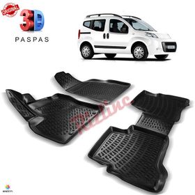 Citroen Nemo 2008 Sonrası Siyah 3D Havuzlu Paspas