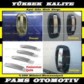Citroen Nemo 2008 Üzeri 4 Kapı Krom Kapı Kolu
