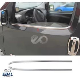 Citroen Nemo 2008 Üzeri Paslanmaz Çelik 2 Parça Krom Cam Çıtası