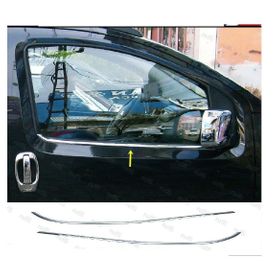 Citroen Nemo 2008 Üzeri Paslanmaz Çelik 2 Parça Krom Cam Çıtası