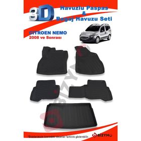 Citroen Nemo 2008 ve Sonrası Paspas ve Bagaj Havuzu