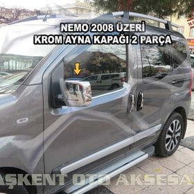 Citroen Nemo Abs 2008 Üzeri Krom 2 Parça Ayna Kapağı