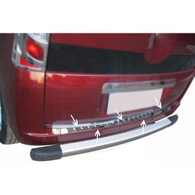 Citroen Nemo Arka Paslanmaz Çelik 2008 Üzeri Tampon Eşiği