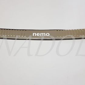 Citroen Nemo Arka Paslanmaz Çelik Krom Tampon Eşiği