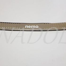 Citroen Nemo Arka Paslanmaz Çelik Krom Tampon Eşiği