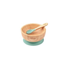 Citron 1073599 Green Vakum Tabanlı Organik Bambu Kase Seti