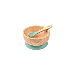 Citron 1073599 Green Vakum Tabanlı Organik Bambu Kase Seti