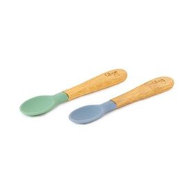 Citron 1073674 Green Blue 2'li Organik Bambu Kaşık Seti