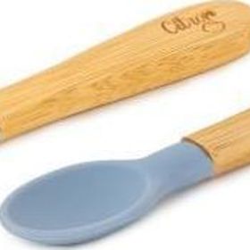Citron 1073674 Green Blue 2'li Organik Bambu Kaşık Seti