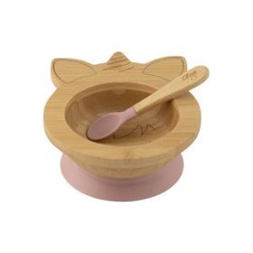 Citron 1073704 Unicorn Vakum Tabanlı Organik Bambu Kase Seti