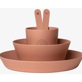 Citron 1196960 Bio-Based 2'li Pembe-Krem Çatal Kaşık Bıçak Takımı