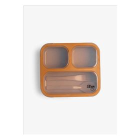 Citron 1286845 Karamel Çatal ve Kaşıklı Bento Beslenme Kutusu Seti
