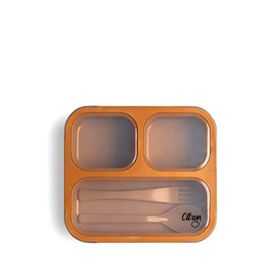Citron 1286845 Karamel Çatal ve Kaşıklı Bento Beslenme Kutusu Seti