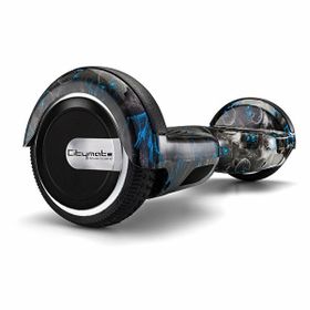 Citymate Elektrikli Kaykay 6.5 Siyah Kurukafa Grafity Desenli Akıllı Hoverboard