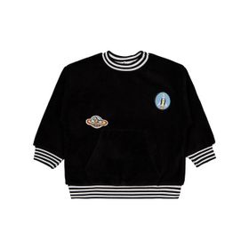 Civil Armalı Reglan Kol 2-5 Yaş Siyah Erkek Çocuk Sweatshirt
