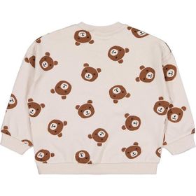 Civil Ayı Baskı 6-18 Ay Bej Açık Taş Bebek Sweatshirt
