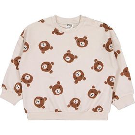 Civil Ayı Baskı 6-18 Ay Bej Açık Taş Bebek Sweatshirt