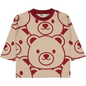 Civil Ayıcıklar Baskılı 6-18 Ay Bordo Bebek Sweatshirt