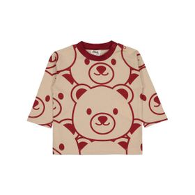 Civil Ayıcıklar Baskılı 6-18 Ay Bordo Bebek Sweatshirt