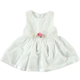 Civil Baby 6-18 Ay Ekru Kız Bebek Elbise