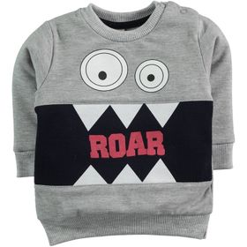 Civil Baby 6-18 Ay Gri Erkek Bebek Sweatshirt