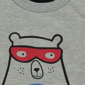 Civil Baby 6-18 Ay Gri Erkek Bebek Sweatshirt