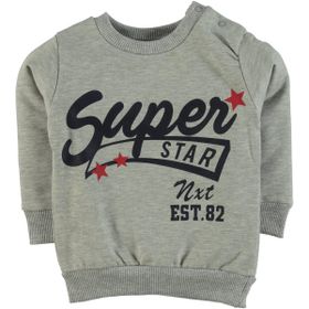 Civil Baby 6-18 Ay Gri Erkek Bebek Sweatshirt