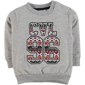 Civil Baby 6-18 Ay Gri Erkek Bebek Sweatshirt