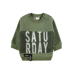 Civil Baby 6-18 Ay Haki Erkek Bebek Sweatshirt
